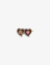 GUCCI GUCCI WOMEN'S BROWN LOGO-EMBELLISHED HEART RESIN HAIR CLIP,51568536
