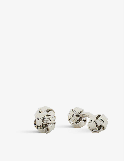 Babette Wasserman London Knot Rhodium-plated Cufflinks