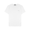 DOLCE & GABBANA WHITE LOGO COTTON T-SHIRT