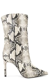 Schutz Women's Mary Pointed Toe High Heel Booties In Snake Natural