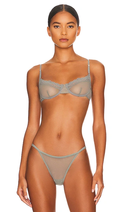 Only Hearts Demi Underwire Bra In Sage