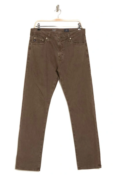 Ag Everett Sud Slim Straight Fit Pants In Sulfur Kodiak Brown