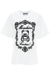 MOSCHINO OVERSIZED T-SHIRT WITH TEDDY BEAR EMBROIDERY
