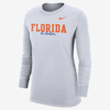 Nike College Dri-fit Mantra 365 Women's Long-sleeve T-shirt In White