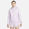 Nike Essential Water Repellent Running Jacket In Purple