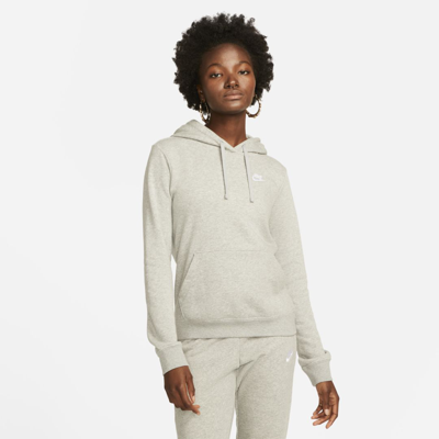 Nike Women's  Sportswear Club Fleece Pullover Hoodie In Grey