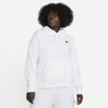 Nike Women's  Sportswear Club Fleece Pullover Hoodie (plus Size) In White