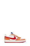 Nike Court Borough Low 2 Little Kids' Shoes In Sail,hot Curry,game Royal,university Red