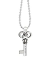 LAGOS STERLING SILVER KEY LONG STRAND PENDANT NECKLACE,07-80262-LB34