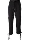 MOSCHINO DRAWSTRING TRACK PANTS,A322052611817226