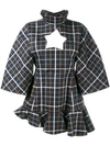 A.W.A.K.E. OVERSIZED CHECKED TOP,手洗