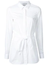 3.1 PHILLIP LIM / フィリップ リム 3.1 PHILLIP LIM FITTED KNOT SHIRT - WHITE,E1712053COT11812981