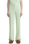 Lafayette 148 Finesse Crepe Gates Full-leg Pant In Mint