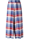 ANTONIO MARRAS CHECKED CROPPED TROUSERS,LB3005D0511811823
