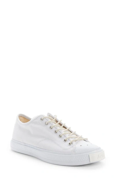 Acne Studios Ballow Low Top Trainer In Optic White