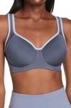 Wacoal Lindsay Sport Underwire T-shirt Bra In Ombre Blue/ Ashley Blue