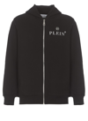 Philipp Plein Black Hoodie With Logo Print In Black