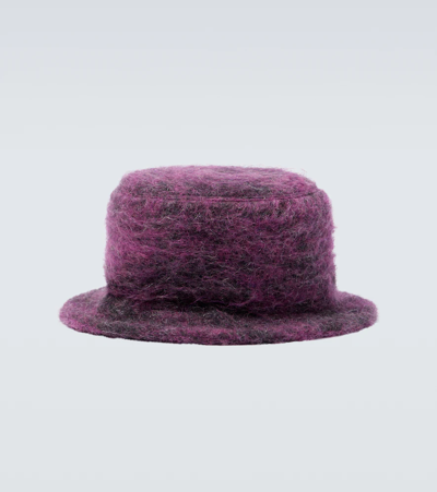 Marni Wool-blend Bucket Hat In Dry Rose