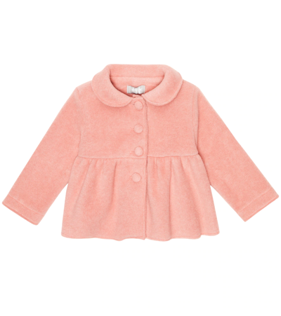 Il Gufo Babies' Peter-pan Collar Jacket In Pink
