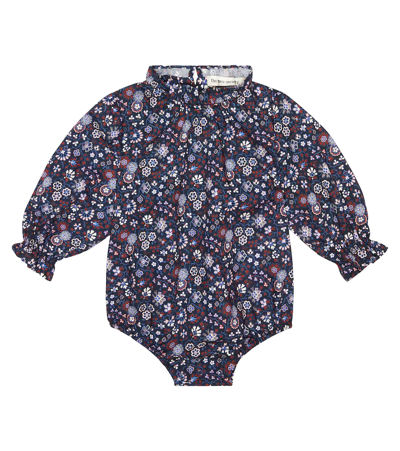 The New Society Kids' Baby Olivia Cotton Bodysuit In Felicity Liberty Print