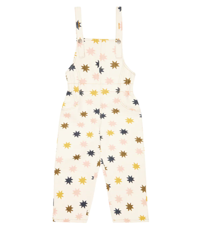 The New Society Kids' Marina Denim Overalls In Stars Print