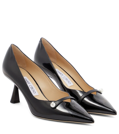 Jimmy Choo Rosalia 65 Patent Leather Pumps In Black