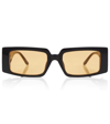 Magda Butrym Black Linda Farrow Edition Rectangular Sunglasses