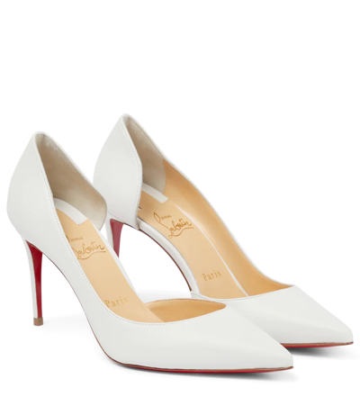 CHRISTIAN LOUBOUTIN IRIZA 85 LEATHER PUMPS