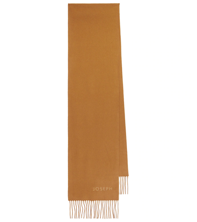 Joseph Alice Wool And Cashmere Scarf In Almond