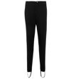 Alaïa High-rise Stirrup Wool Pants In Noir Alaia