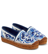 DOLCE & GABBANA PRINTED BROCADE ESPADRILLES