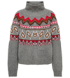 Alanui Artic Ocean Turtleneck Wool Sweater In Multi-colored