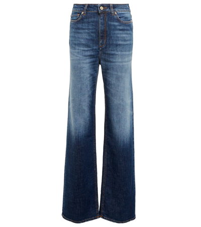 Dorothee Schumacher Denim Love High-rise Wide-leg Jeans In Blue