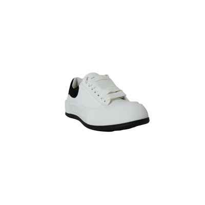 Alexander Mcqueen Tessuto S Gomma Sneakers White Black In 41