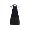 Alexander Wang Hybrid Halter Dress Black Fade Rib W Grey Aged In 2