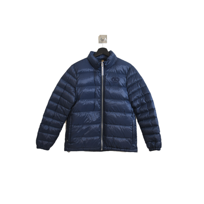 Burberry London Nylon Buff Jacket Navy In Xxl