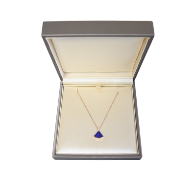 Bvlgari Divas' Dream Diamond Lapis Lazuli 18k Rose Gold Pendant Necklace Deep Blue In Default Title