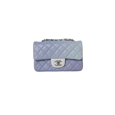 Pre-owned Chanel Mini Rectangular Light Fade Purple In Default Title