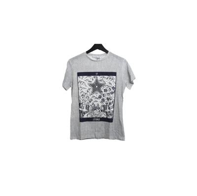 Dior 17 L'etoile Star Flora Print T-shirt Navy White In Xxl