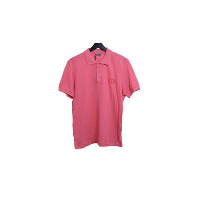 Dior Cd Embroidered Logo Polo Pink In Xxl