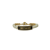 DIOR DIOR LETTER BRACELET WITH PEARL GOLD