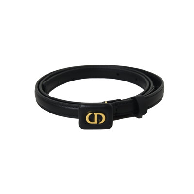 Dior Taupe Bobby Box Gold Hardware Belt Black In Default Title