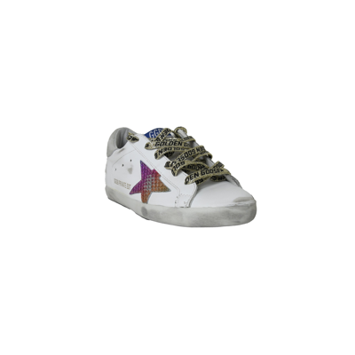 Golden Goose Hi Star Classic With List White Rainbow Star In 35