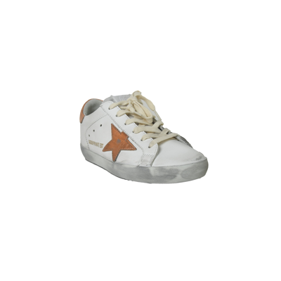 Golden Goose Super Star Classic With List Optic White Peach Pink In 35