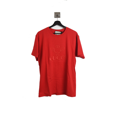 Gucci Tennis Tee Red In Xxl