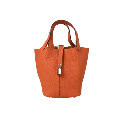 Pre-owned Hermes Picotin 18 Palladium Hardware Feu In Default Title