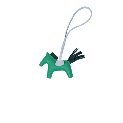 Pre-owned Hermes Rodeo Charm Green Sky Blue In Default Title