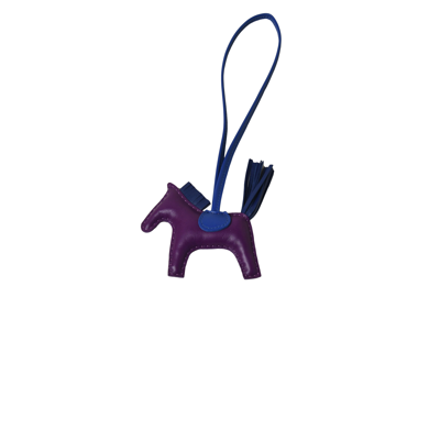 Pre-owned Hermes Rodeo Pm Charm Purple Blue In Default Title