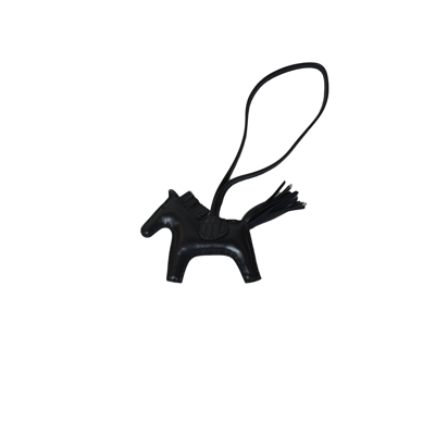 Pre-owned Hermes Rodeo Pm Croc Black In Default Title