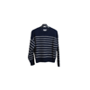 Isabel Marant Pu Gatlin Sweater Navy White In 38